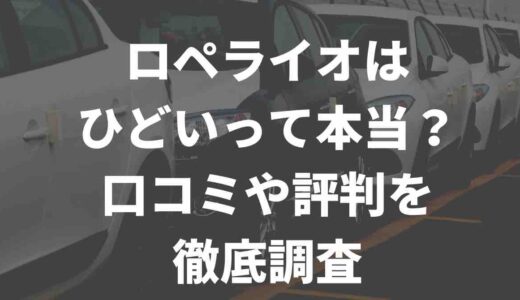 ロペライオはひどいって本当？口コミや評判を徹底調査
